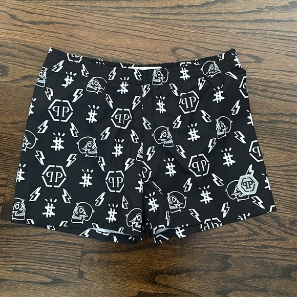 PHILIPP PLEIN JUNIOR Boys' Patterned Swim Shorts Size 14-15 - Picture 5 of 9